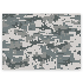 Поздравительная открытка с принтом Камуфляж в Новосибирске, 100% бумага | плотность бумаги 280 г/м2, матовая, на обратной стороне линовка и место для марки
 | army | military | армейские | армия | камуфляж | комуфляж