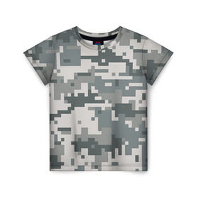 Детская футболка 3D с принтом Камуфляж в Новосибирске, 100% гипоаллергенный полиэфир | прямой крой, круглый вырез горловины, длина до линии бедер, чуть спущенное плечо, ткань немного тянется | army | military | армейские | армия | камуфляж | комуфляж
