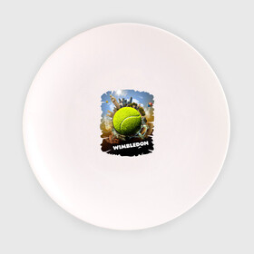 Тарелка с принтом Уимблдон (Wimbledon) в Новосибирске, фарфор | диаметр - 210 мм
диаметр для нанесения принта - 120 мм | Тематика изображения на принте: wimbledon | англия | большой теннис | великобритания | теннисный мяч | уимблдон