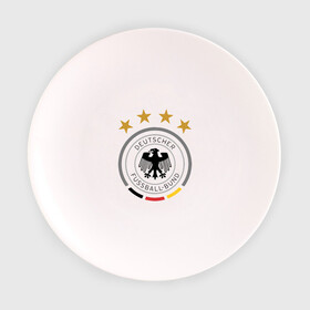 Тарелка с принтом Сборная Германии в Новосибирске, фарфор | диаметр - 210 мм
диаметр для нанесения принта - 120 мм | germany | германия