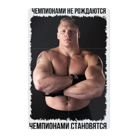 Магнитный плакат 2Х3 с принтом Брок Леснар (Brock Lesnar) в Новосибирске, Полимерный материал с магнитным слоем | 6 деталей размером 9*9 см | Тематика изображения на принте: ufc