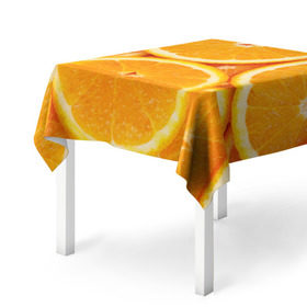 Скатерть 3D с принтом Апельсин в Новосибирске, 100% полиэстер (ткань не мнется и не растягивается) | Размер: 150*150 см | апельсин | еда | лимон | фрукт