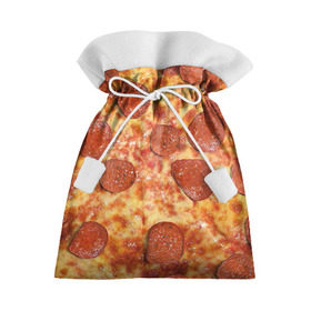 Подарочный 3D мешок с принтом Пицца в Новосибирске, 100% полиэстер | Размер: 29*39 см | Тематика изображения на принте: pizza | еда | пицца | фастфуд