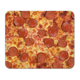Коврик прямоугольный с принтом Пицца в Новосибирске, натуральный каучук | размер 230 х 185 мм; запечатка лицевой стороны | Тематика изображения на принте: pizza | еда | пицца | фастфуд