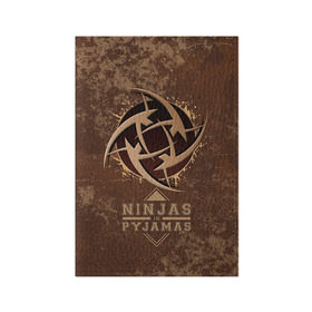 Обложка для паспорта матовая кожа с принтом Ninjas In Pyjamas в Новосибирске, натуральная матовая кожа | размер 19,3 х 13,7 см; прозрачные пластиковые крепления | Тематика изображения на принте: nip