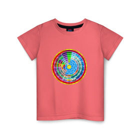 Детская футболка хлопок с принтом Периодическая система в Новосибирске, 100% хлопок | круглый вырез горловины, полуприлегающий силуэт, длина до линии бедер | менделеев | периодическая система химических элементовнаука | химия