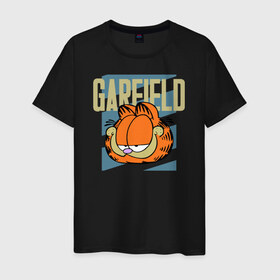 Мужская футболка хлопок с принтом Garfield Radical в Новосибирске, 100% хлопок | прямой крой, круглый вырез горловины, длина до линии бедер, слегка спущенное плечо. | garfield radical гарфилд кот