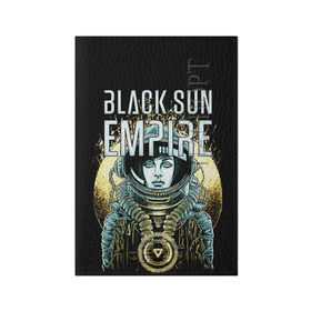 Обложка для паспорта матовая кожа с принтом Black Sun Empire в Новосибирске, натуральная матовая кожа | размер 19,3 х 13,7 см; прозрачные пластиковые крепления | empire