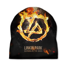 Шапка 3D с принтом Linkin Park в Новосибирске, 100% полиэстер | универсальный размер, печать по всей поверхности изделия | linkin park | rock | линкин парк | рок