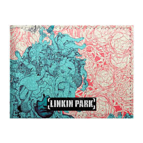 Обложка для студенческого билета с принтом Linkin Park в Новосибирске, натуральная кожа | Размер: 11*8 см; Печать на всей внешней стороне | linkin park | rock | линкин парк | рок