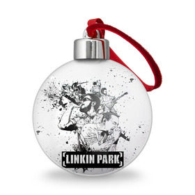 Ёлочный шар с принтом Linkin Park в Новосибирске, Пластик | Диаметр: 77 мм | linkin park | rock | линкин парк | рок