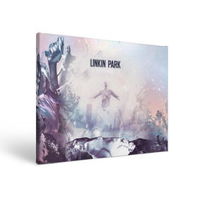 Холст прямоугольный с принтом Linkin Park в Новосибирске, 100% ПВХ |  | Тематика изображения на принте: linkin park | rock | линкин парк | рок