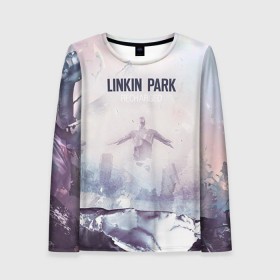 Женский лонгслив 3D с принтом Linkin Park в Новосибирске, 100% полиэстер | длинные рукава, круглый вырез горловины, полуприлегающий силуэт | linkin park | rock | линкин парк | рок