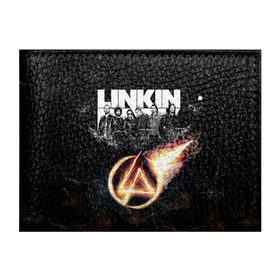 Обложка для студенческого билета с принтом Linkin Park в Новосибирске, натуральная кожа | Размер: 11*8 см; Печать на всей внешней стороне | Тематика изображения на принте: linkin park | rock | линкин парк | рок