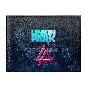 Обложка для студенческого билета с принтом Linkin Park в Новосибирске, натуральная кожа | Размер: 11*8 см; Печать на всей внешней стороне | linkin park | rock | линкин парк | рок