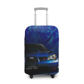 Чехол для чемодана 3D с принтом Subaru в Новосибирске, 86% полиэфир, 14% спандекс | двустороннее нанесение принта, прорези для ручек и колес | impreza | jdm | sti | subaru | wrx