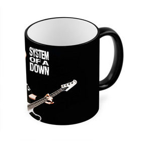 Кружка 3D с принтом System of a Down в Новосибирске, керамика | ёмкость 330 мл | hard rock | metal | rock | serj | system of a down | tankian | метал | рок | систем | танкян | хардрок