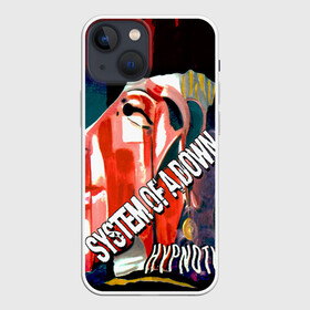 Чехол для iPhone 13 mini с принтом System of a Down в Новосибирске,  |  | hard rock | metal | rock | serj | system of a down | tankian | метал | рок | систем | танкян | хардрок