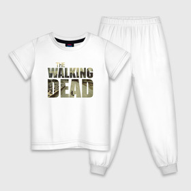 Детская пижама хлопок с принтом The Walking Dead в Новосибирске, 100% хлопок |  брюки и футболка прямого кроя, без карманов, на брюках мягкая резинка на поясе и по низу штанин
 | зомби