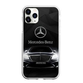 Чехол для iPhone 11 Pro матовый с принтом Mercedes в Новосибирске, Силикон |  | amg | benz | mercedes | бенс | бенц | мерседес