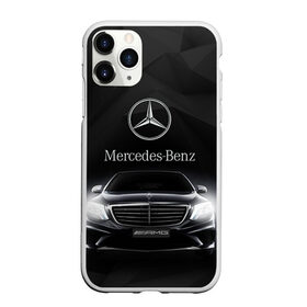 Чехол для iPhone 11 Pro Max матовый с принтом Mercedes в Новосибирске, Силикон |  | amg | benz | mercedes | бенс | бенц | мерседес
