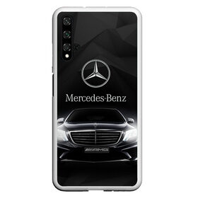 Чехол для Honor 20 с принтом Mercedes в Новосибирске, Силикон | Область печати: задняя сторона чехла, без боковых панелей | amg | benz | mercedes | бенс | бенц | мерседес