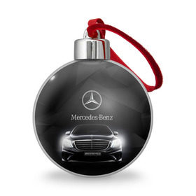 Ёлочный шар с принтом Mercedes в Новосибирске, Пластик | Диаметр: 77 мм | amg | benz | mercedes | бенс | бенц | мерседес