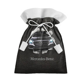 Подарочный 3D мешок с принтом Mercedes в Новосибирске, 100% полиэстер | Размер: 29*39 см | amg | benz | mercedes | бенс | бенц | кожа | мерседес
