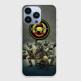 Чехол для iPhone 13 Pro с принтом Спецназ в Новосибирске,  |  | Тематика изображения на принте: альфа | армия | войска | гру | силовые структуры