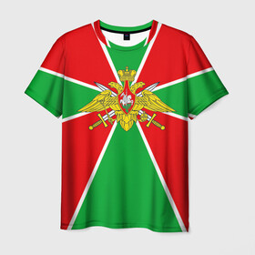 Мужская футболка 3D с принтом Пограничные войска в Новосибирске, 100% полиэфир | прямой крой, круглый вырез горловины, длина до линии бедер | армия | войска | пограничники | погранцы | силовые структуры