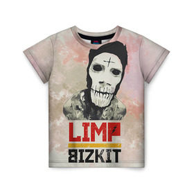 Детская футболка 3D с принтом Limp Bizkit в Новосибирске, 100% гипоаллергенный полиэфир | прямой крой, круглый вырез горловины, длина до линии бедер, чуть спущенное плечо, ткань немного тянется | bizkit | limp | limp bizkit | бизкит | лимп | лимп бизкит | лимпбизкит | рок