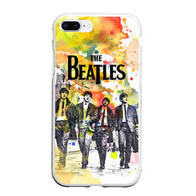 Чехол для iPhone 7Plus/8 Plus матовый с принтом The Beatles в Новосибирске, Силикон | Область печати: задняя сторона чехла, без боковых панелей | beatles | rock | the beatles | битлз | битлс | битлы | рок