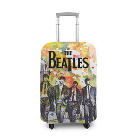 Чехол для чемодана 3D с принтом The Beatles в Новосибирске, 86% полиэфир, 14% спандекс | двустороннее нанесение принта, прорези для ручек и колес | Тематика изображения на принте: beatles | rock | the beatles | битлз | битлс | битлы | рок