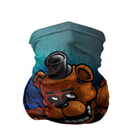 Бандана-труба 3D с принтом Five Nights At Freddy`s в Новосибирске, 100% полиэстер, ткань с особыми свойствами — Activecool | плотность 150‒180 г/м2; хорошо тянется, но сохраняет форму | five nights at freddys | fnaf | freddy | игры | медведь | мишка | фнаф | фредди
