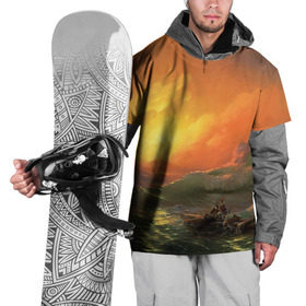 Накидка на куртку 3D с принтом Айвазовский - 9 Вал в Новосибирске, 100% полиэстер |  | Тематика изображения на принте: 9 вал | айвазовский | вал | девятый | картина | море | пейзаж | феодосия | художник | черное | шторм