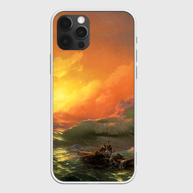 Чехол для iPhone 12 Pro с принтом Айвазовский - 9 Вал в Новосибирске, силикон | область печати: задняя сторона чехла, без боковых панелей | 9 вал | айвазовский | вал | девятый | картина | море | пейзаж | феодосия | художник | черное | шторм
