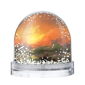 Снежный шар с принтом Айвазовский - 9 Вал в Новосибирске, Пластик | Изображение внутри шара печатается на глянцевой фотобумаге с двух сторон | 9 вал | айвазовский | вал | девятый | картина | море | пейзаж | феодосия | художник | черное | шторм