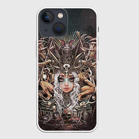 Чехол для iPhone 13 mini с принтом Королева мертвых в Новосибирске,  |  | арт | девушка | королева | королева мертвых | кристофер ловелл | мода | некромантия | стиль | фэнтези