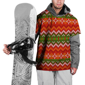 Накидка на куртку 3D с принтом Свитер в Новосибирске, 100% полиэстер |  | new year | sweater | winter | зима | новый год | рождество | с новым годом | сhristmas | свитер