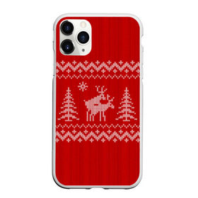 Чехол для iPhone 11 Pro матовый с принтом Свитер с оленями в Новосибирске, Силикон |  | deer | new year | sweater | winter | зима | новый год | олени | рождество | с новым годом | сhristmas | свитер