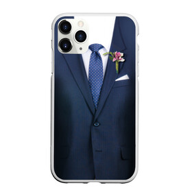 Чехол для iPhone 11 Pro матовый с принтом Жених в Новосибирске, Силикон |  | Тематика изображения на принте: бутоньерка | жених | костюм | муж | пиджак | свадьба | семья