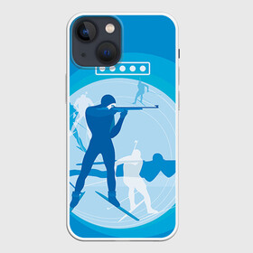 Чехол для iPhone 13 mini с принтом Биатлон в Новосибирске,  |  | biathlon | sport | winter | биатлон | биатлонисты | зимние виды спорта | спорт | стрельба