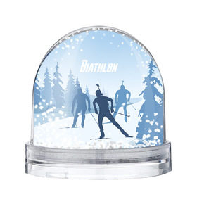 Снежный шар с принтом Биатлон в Новосибирске, Пластик | Изображение внутри шара печатается на глянцевой фотобумаге с двух сторон | biathlon | sport | winter | биатлон | биатлонисты | зимние виды спорта | спорт | стрельба