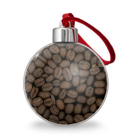 Ёлочный шар с принтом Кофе в Новосибирске, Пластик | Диаметр: 77 мм | Тематика изображения на принте: зёр | зерно | кофе | макро | обои | текстуры | фон | фото