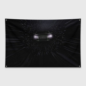 Флаг-баннер с принтом Audi в Новосибирске, 100% полиэстер | размер 67 х 109 см, плотность ткани — 95 г/м2; по краям флага есть четыре люверса для крепления | audi | ауди