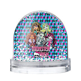 Водяной шар с принтом Monster High в Новосибирске, Пластик | Изображение внутри шара печатается на глянцевой фотобумаге с двух сторон | монстер хай