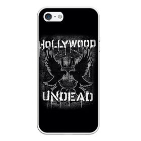 Чехол для iPhone 5/5S матовый с принтом Hollywood Undead в Новосибирске, Силикон | Область печати: задняя сторона чехла, без боковых панелей | хип хоп