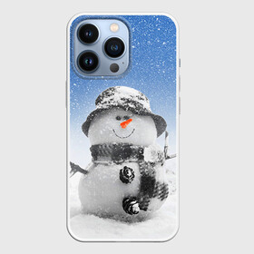 Чехол для iPhone 13 Pro с принтом Снеговик в Новосибирске,  |  | 2016 | winter | год | зима | мартышка | новогодний | новый | обезьяна | обезьянка | подарок | с новым годом | снег | снеговик