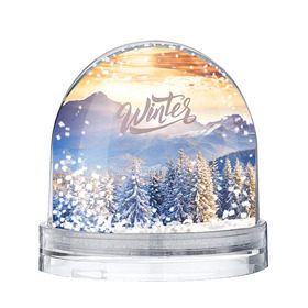 Снежный шар с принтом Winter в Новосибирске, Пластик | Изображение внутри шара печатается на глянцевой фотобумаге с двух сторон | зима | пейзвж | снег
