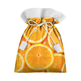 Подарочный 3D мешок с принтом Апельсинчик в Новосибирске, 100% полиэстер | Размер: 29*39 см | orange | апельсин | фрукты